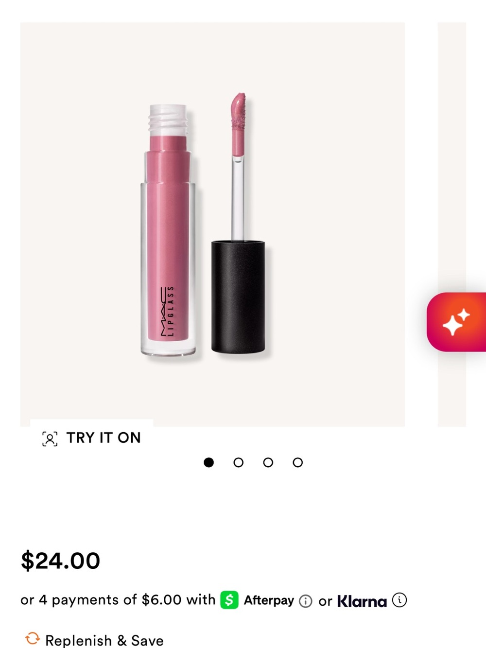 MAC Lipglass Lipgloss in Love Child